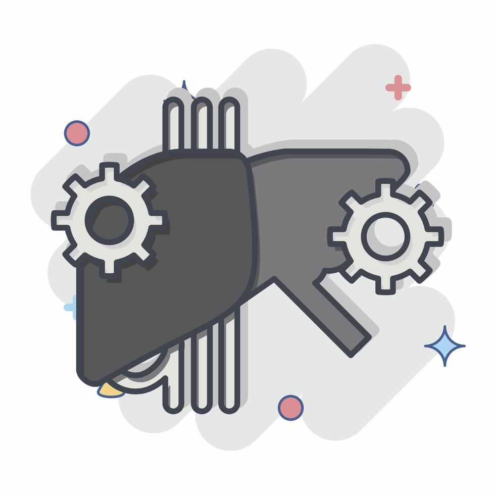 Icon Hepatitis. related to Hepatologist symbol. comic style. simple design editable. simple illustration vector