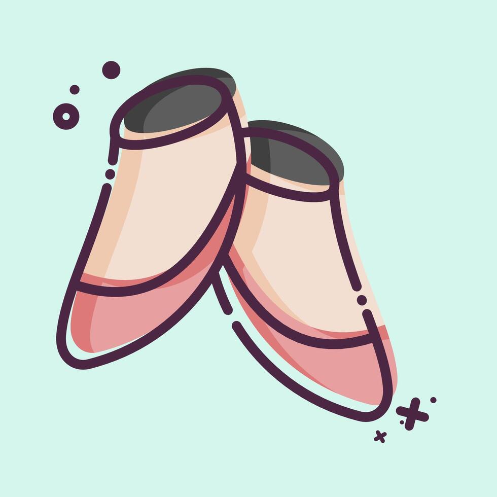 Icon Last Shoes. related to Shoemaker symbol. MBE style. simple design editable. simple illustration vector