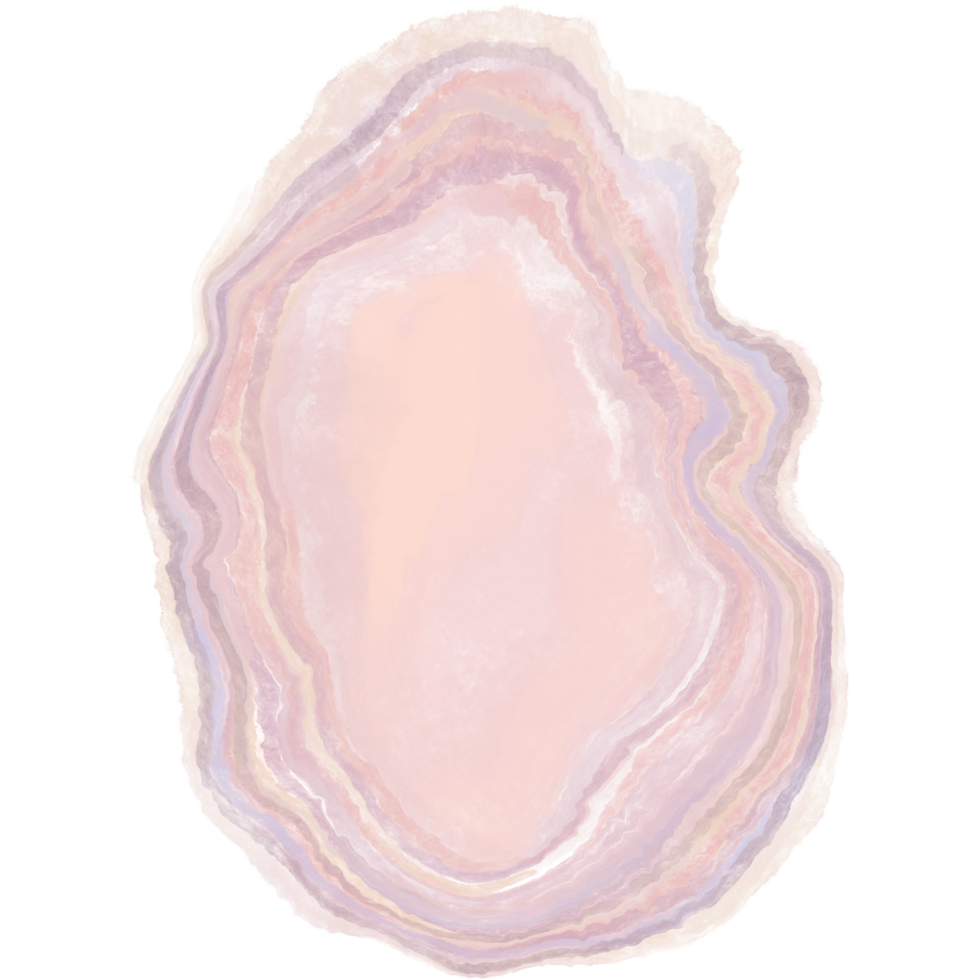 AI generated a pink agate stone on a transparent background png