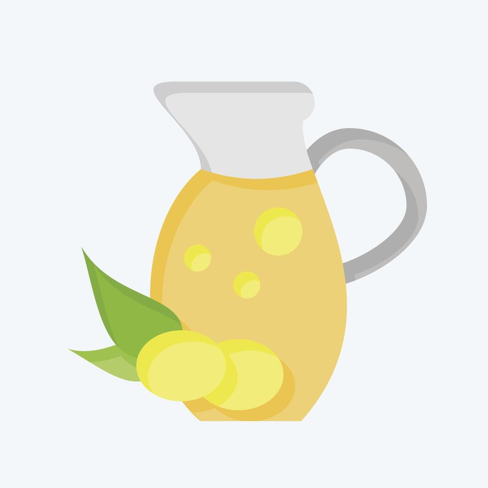 Icon Olive Oil. related to Vegan symbol. flat style. simple design editable. simple illustration vector