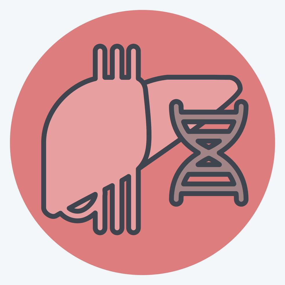 Icon Liver Cysts. related to Hepatologist symbol. color mate style. simple design editable. simple illustration vector