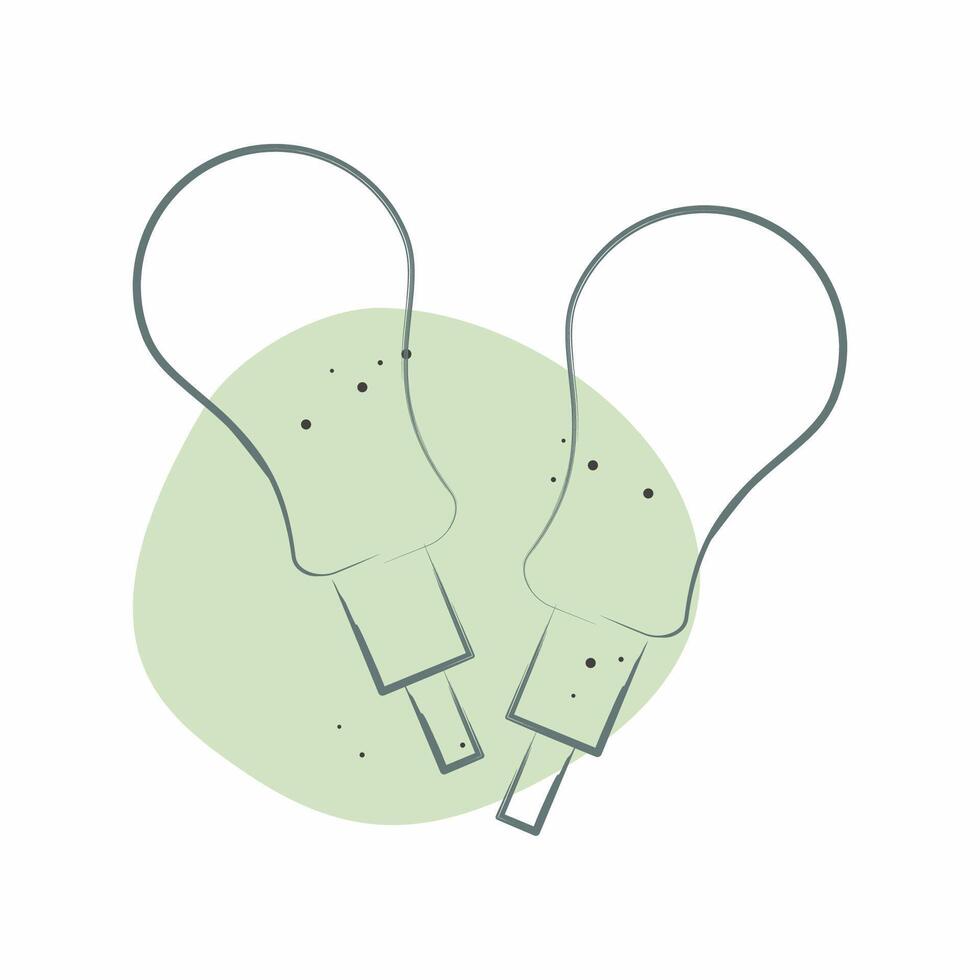 Icon AWL. related to Shoemaker symbol. Color Spot Style. simple design editable. simple illustration vector