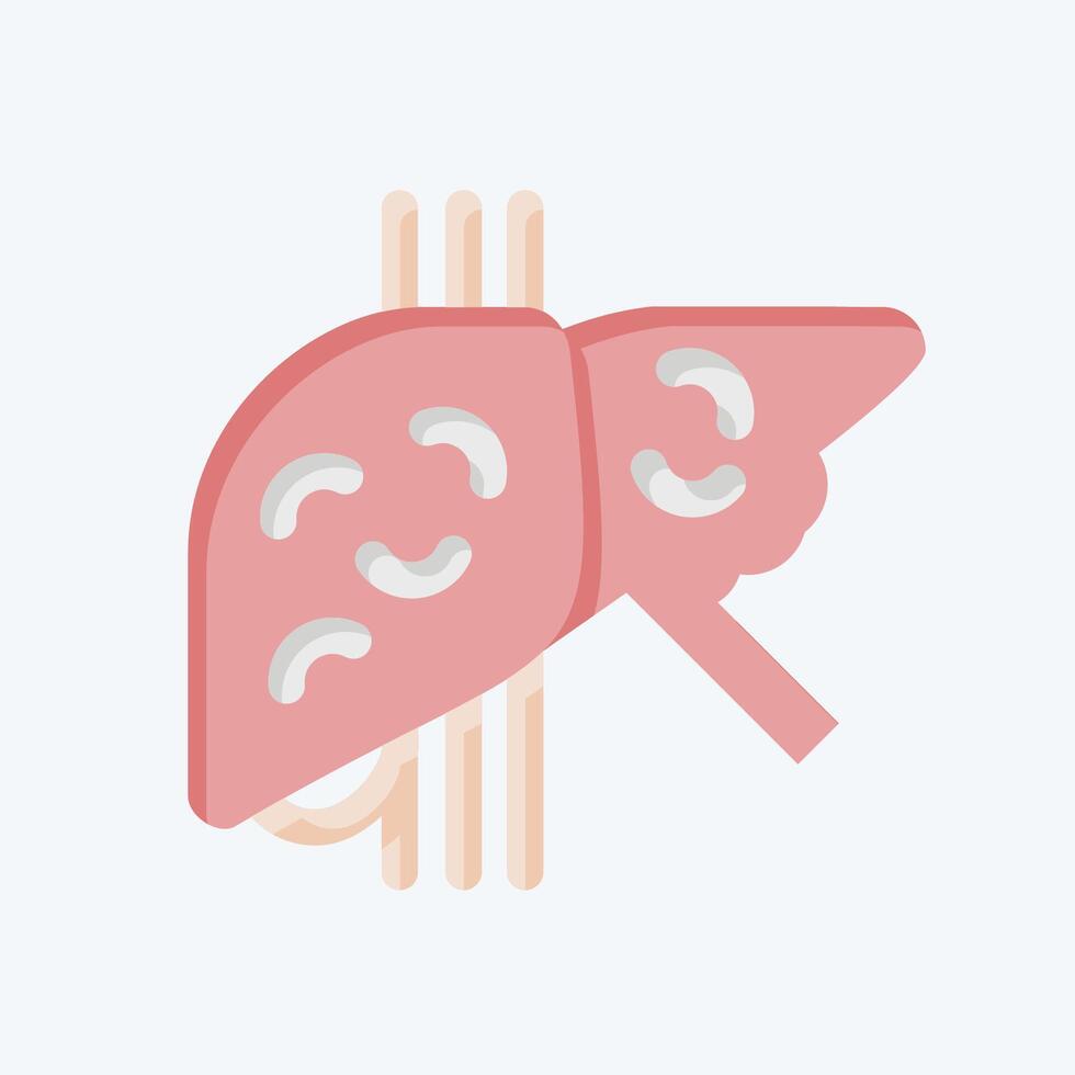 icono cirrosis. relacionado a hepatólogo símbolo. plano estilo. sencillo diseño editable. sencillo ilustración vector