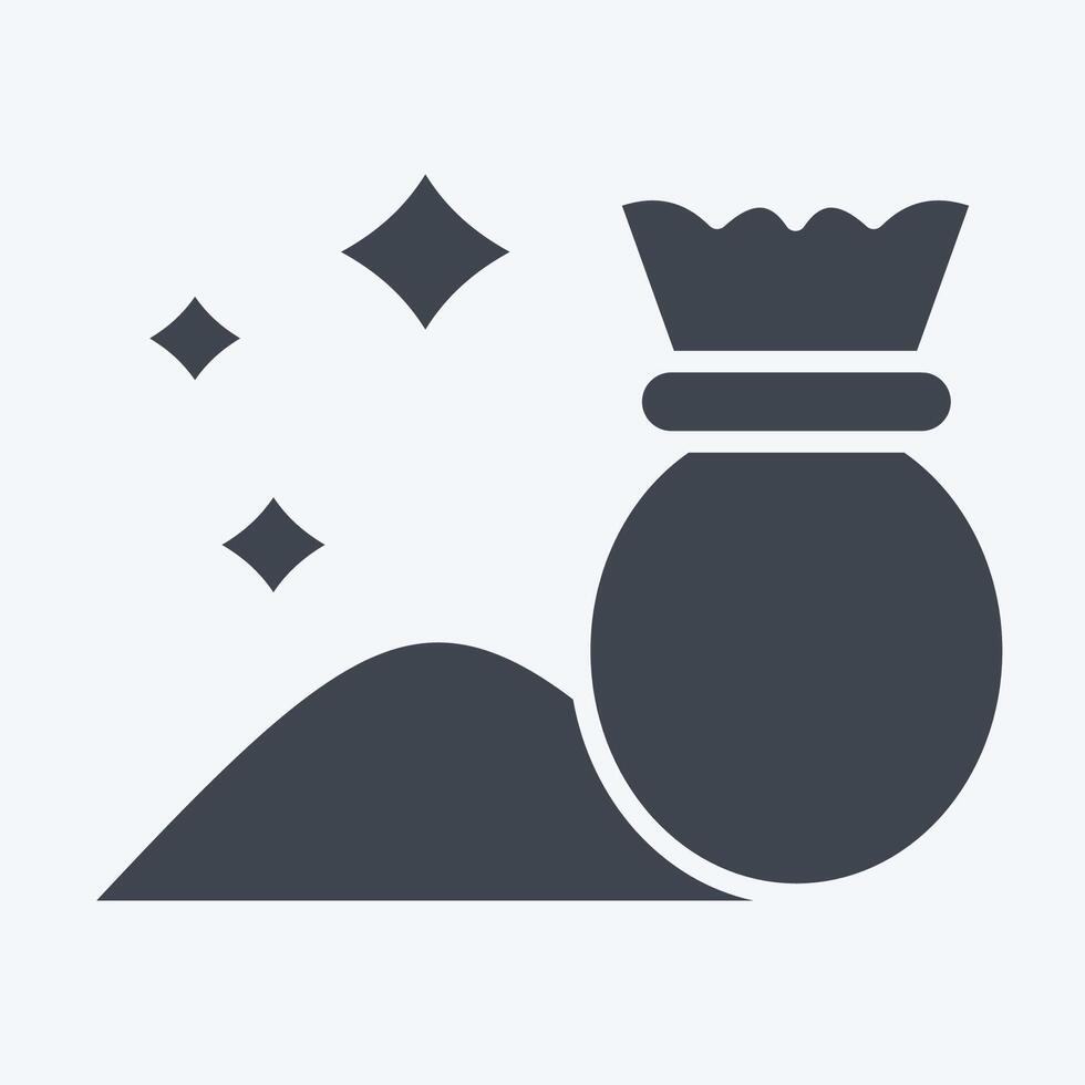 Icon Magic Dust. related to Magic symbol. glyph style. simple design editable. simple illustration vector