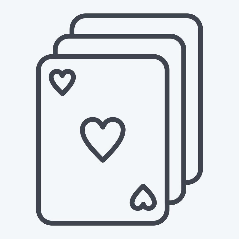 Icon Deck. related to Magic symbol. line style. simple design editable. simple illustration vector