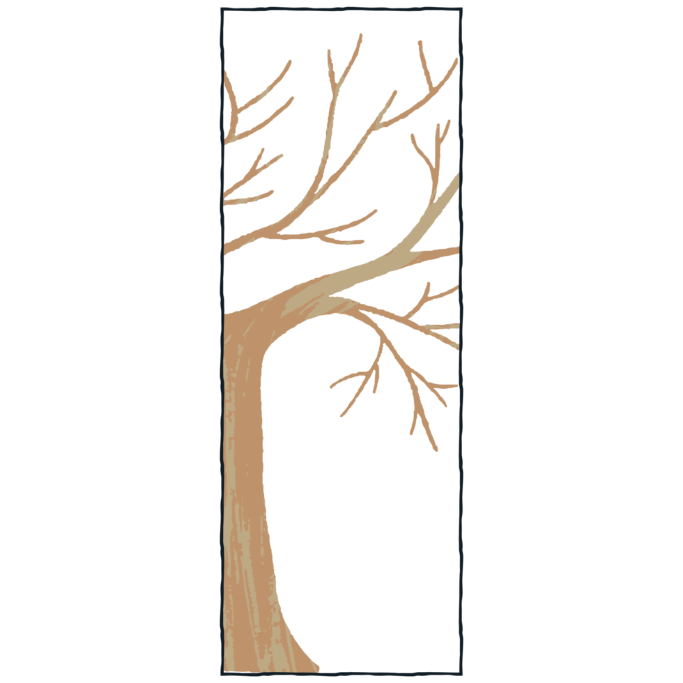 AI generated a tree with no leaves on it png