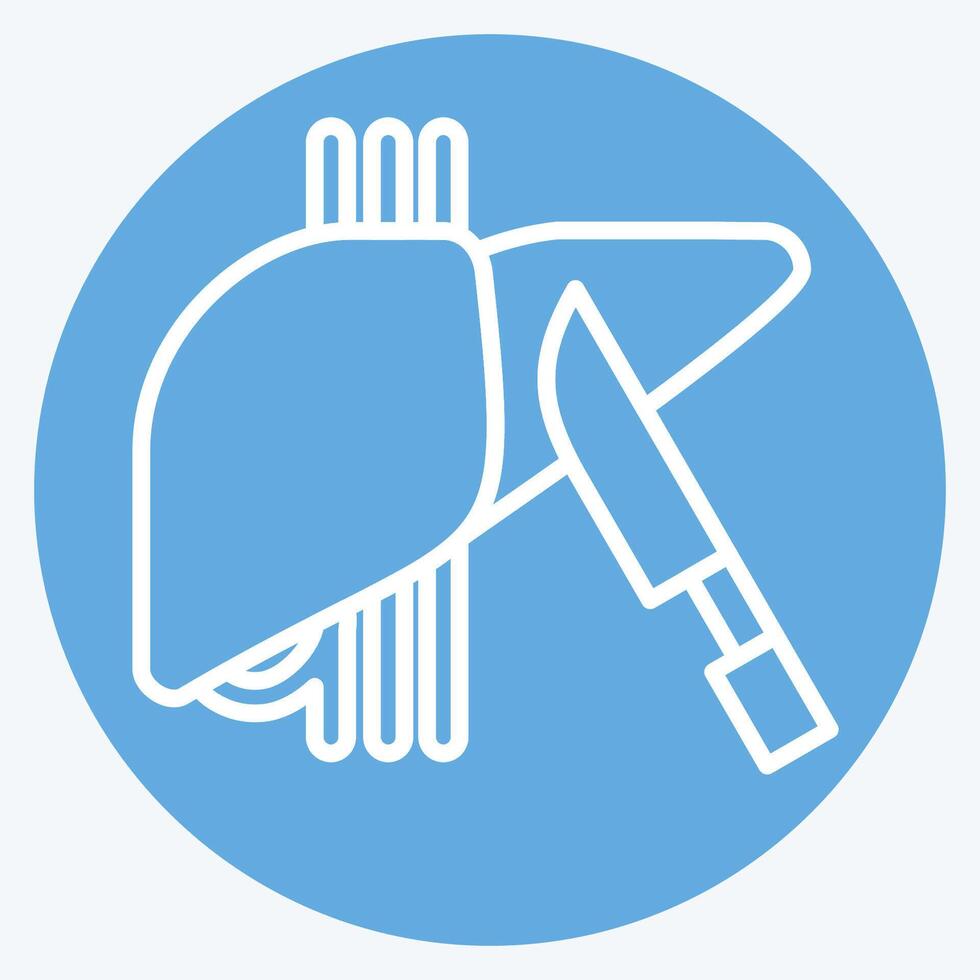 Icon Surgery. related to Hepatologist symbol. blue eyes style. simple design editable. simple illustration vector