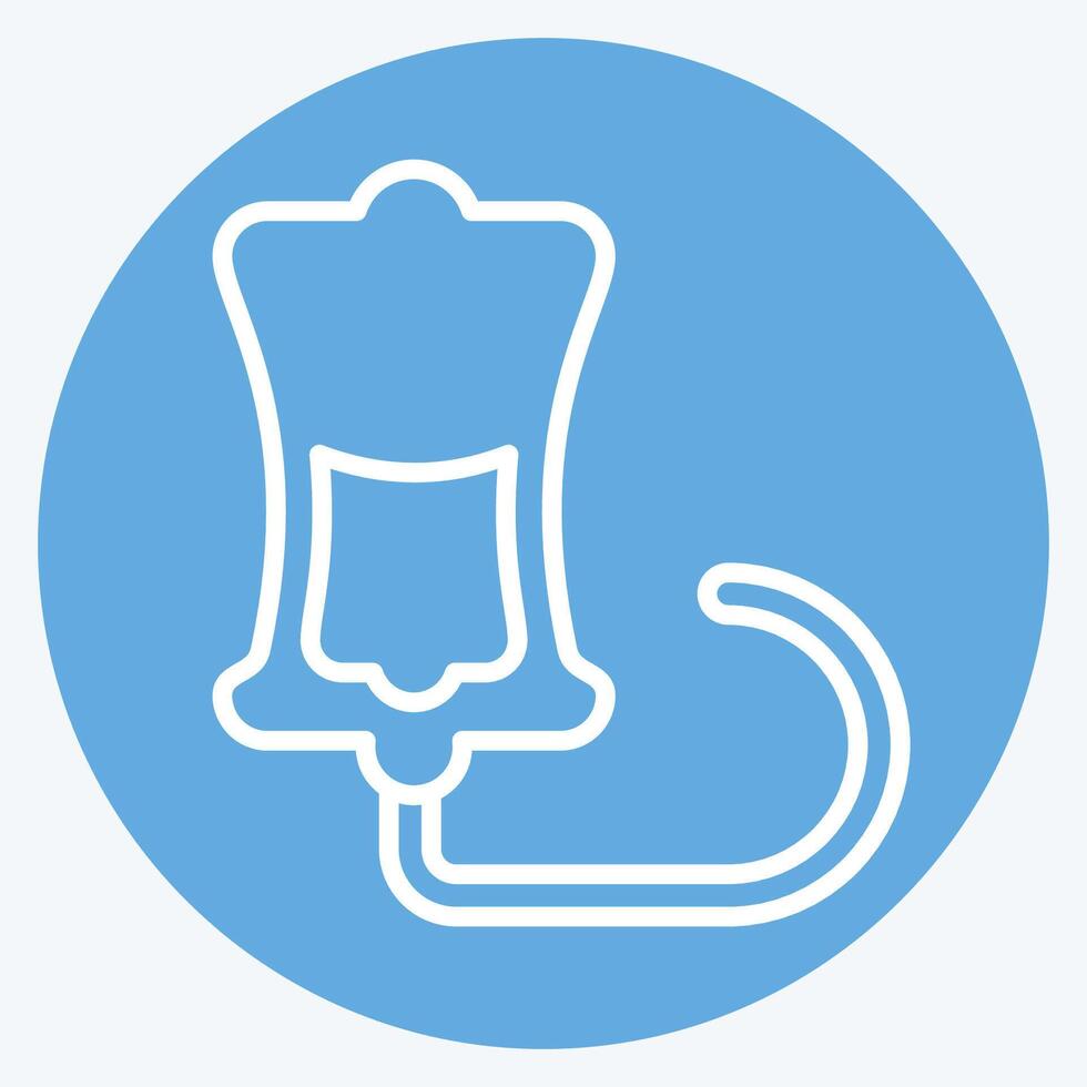 Icon Transfussion Kit. related to Hepatologist symbol. blue eyes style. simple design editable. simple illustration vector
