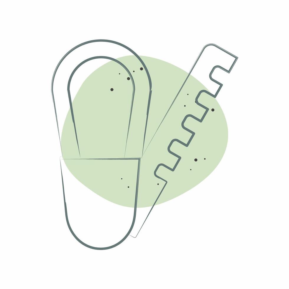 Icon Soles. related to Shoemaker symbol. Color Spot Style. simple design editable. simple illustration vector