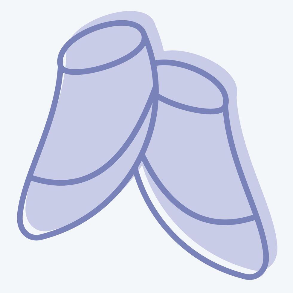 Icon Last Shoes. related to Shoemaker symbol. two tone style. simple design editable. simple illustration vector