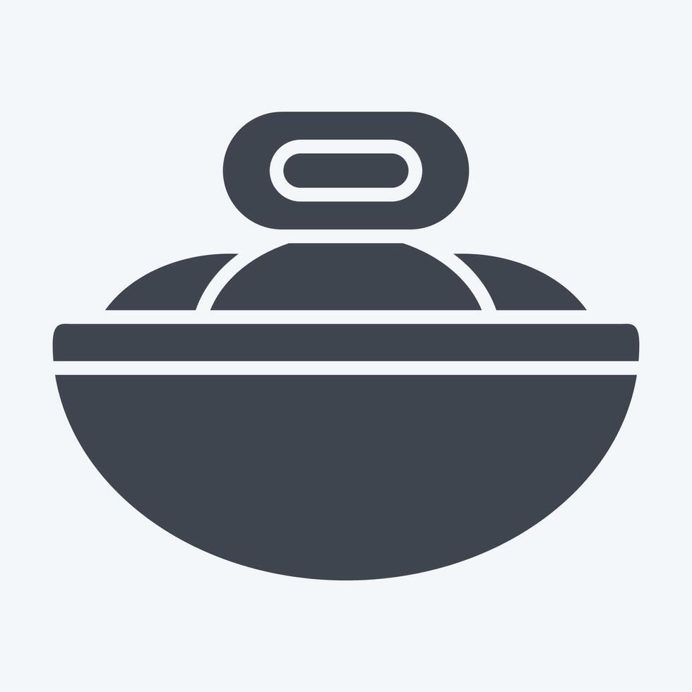 Icon Soybean. related to Vegan symbol. glyph style. simple design editable. simple illustration vector