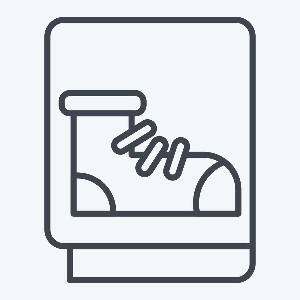 Icon Leather. related to Shoemaker symbol. line style. simple design editable. simple illustration vector