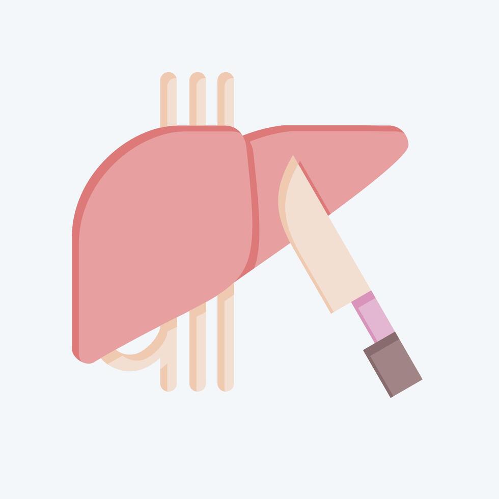 Icon Surgery. related to Hepatologist symbol. flat style. simple design editable. simple illustration vector