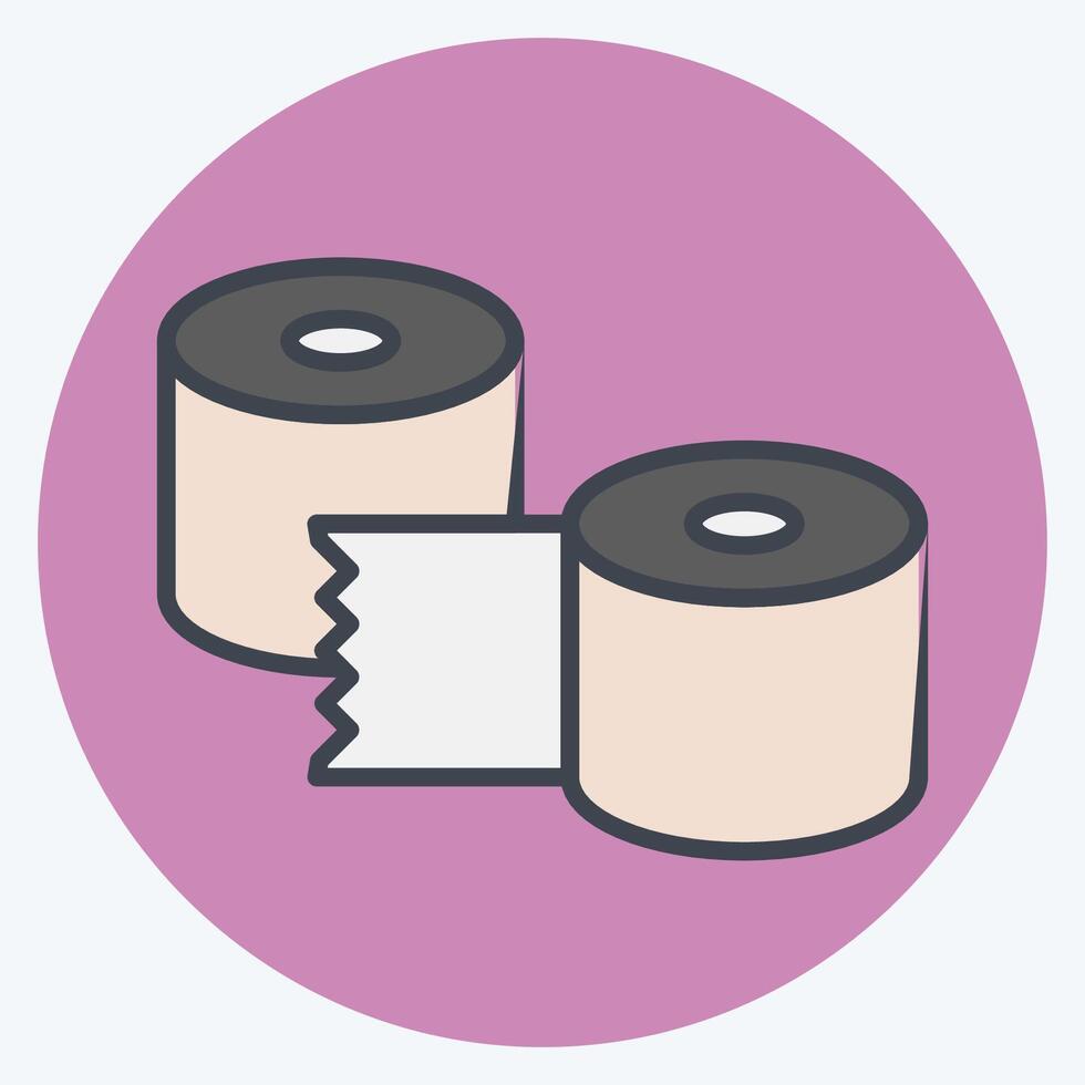 Icon Reinforcement Tapes. related to Shoemaker symbol. color mate style. simple design editable. simple illustration vector