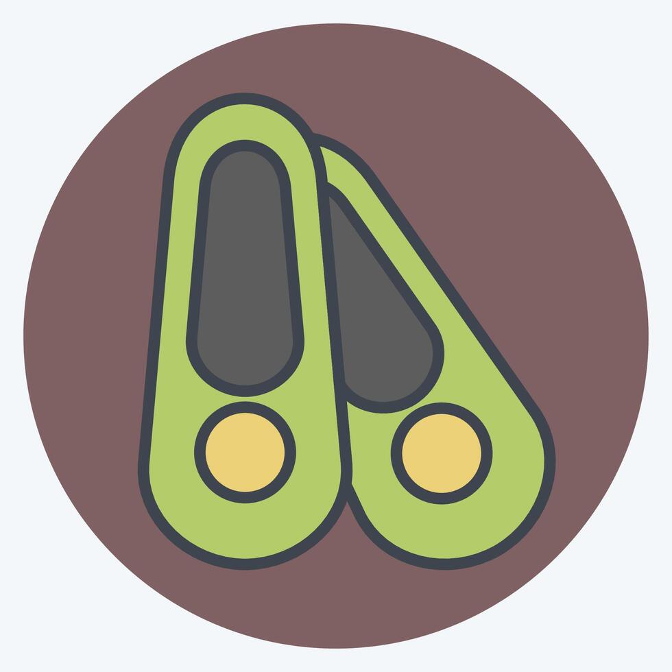 Icon Shoes. related to Shoemaker symbol. color mate style. simple design editable. simple illustration vector