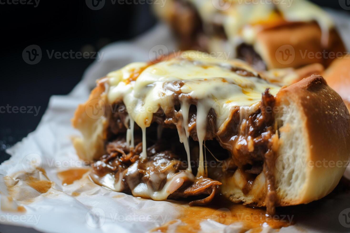 AI generated Exploring the Irresistible World of Cheesesteak Delights photo