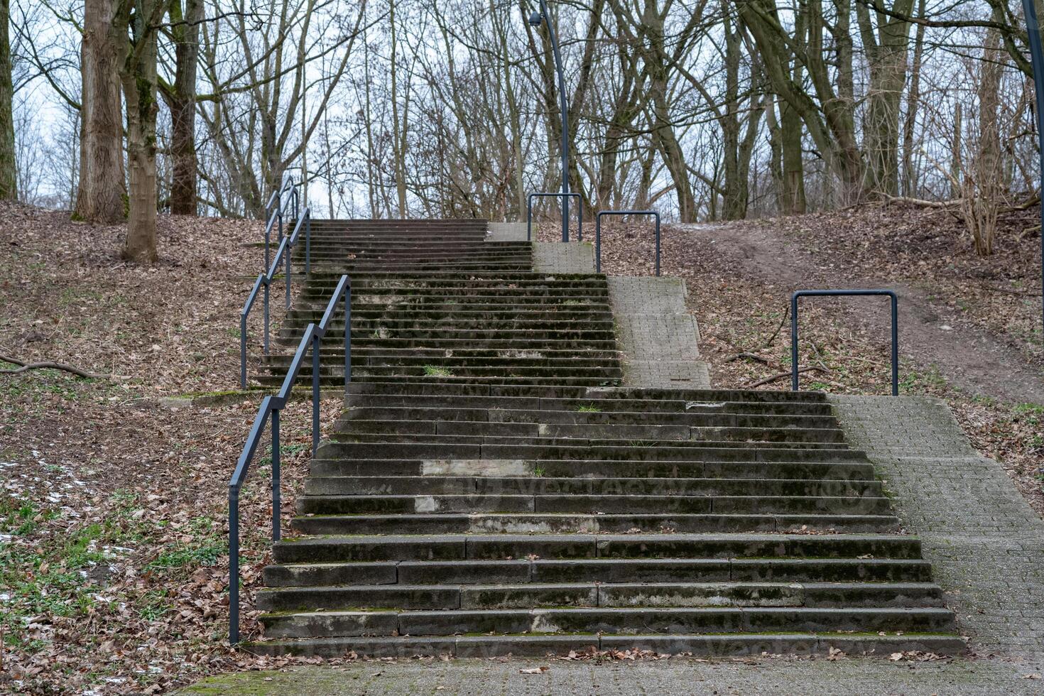 big stairs in the landscape photo
