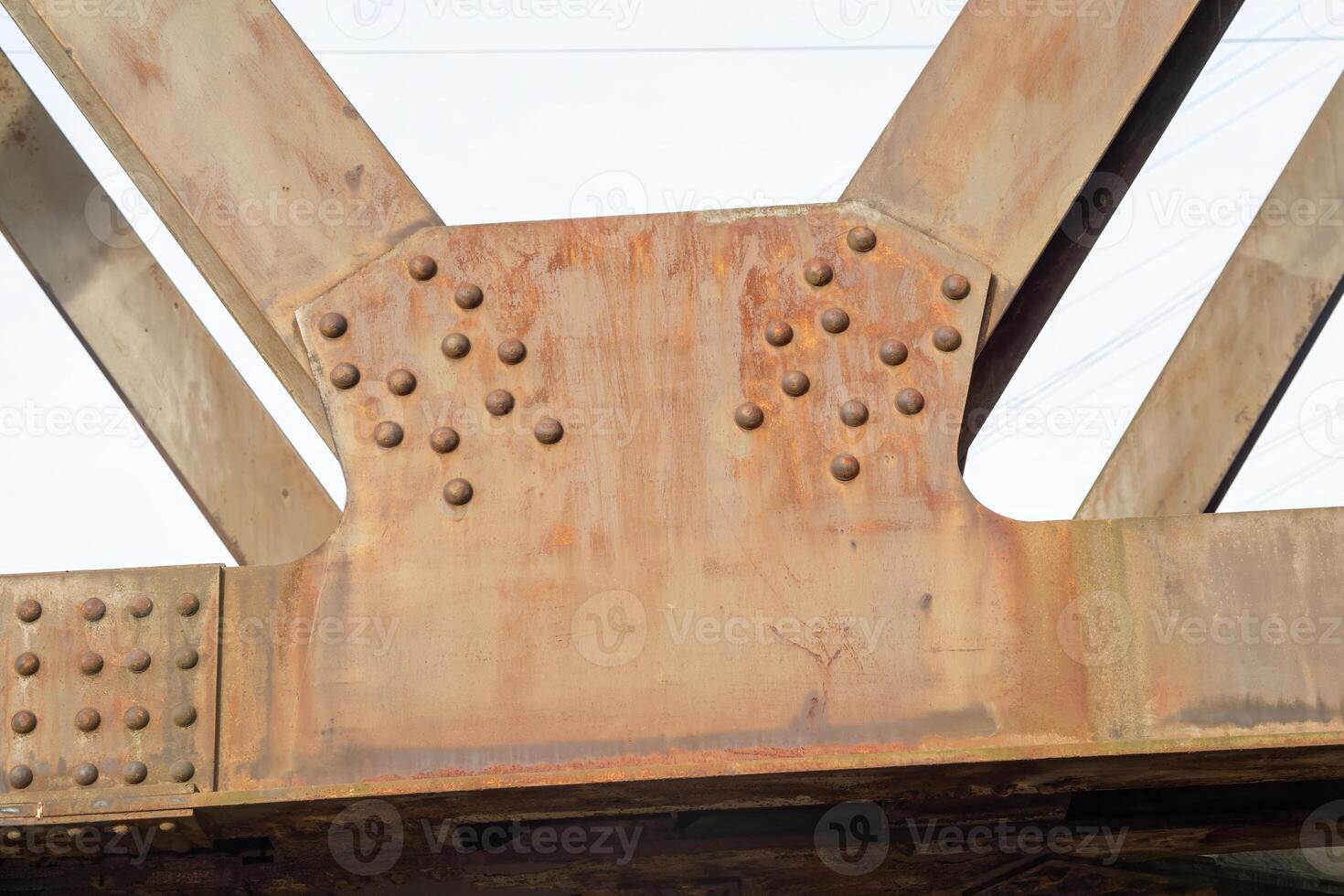 details of a rusty bridge photo