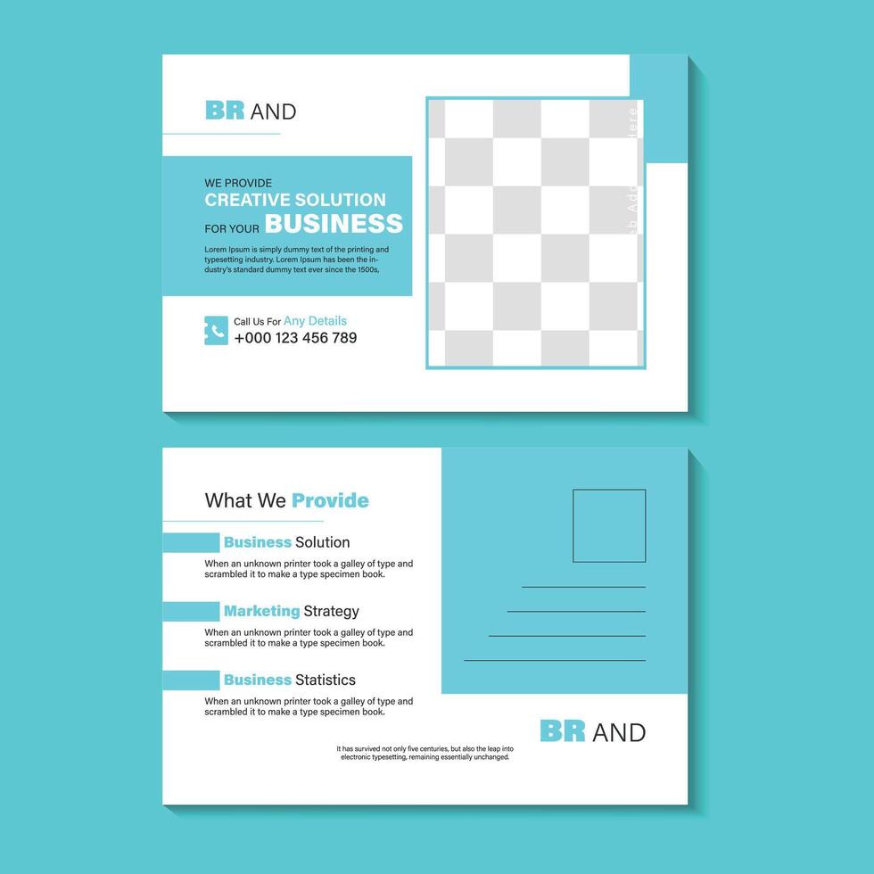Post Card design Templates vector