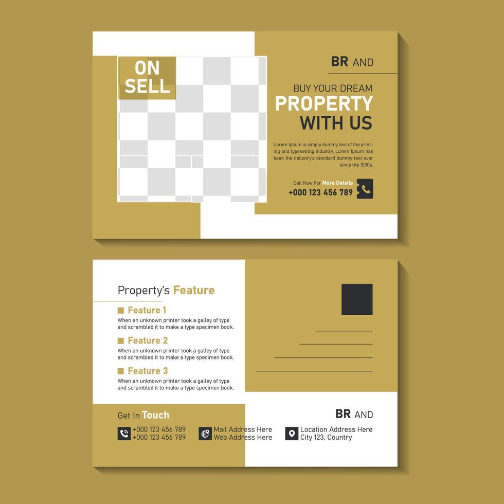 Post Card design Templates vector