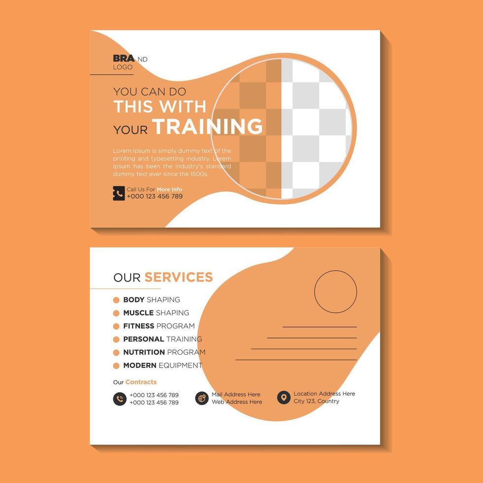 Post Card design Templates vector