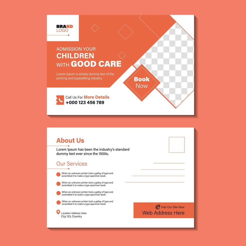 Post Card design Templates vector