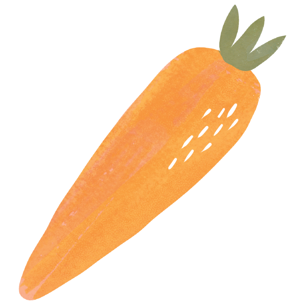 AI generated carrot clip art png