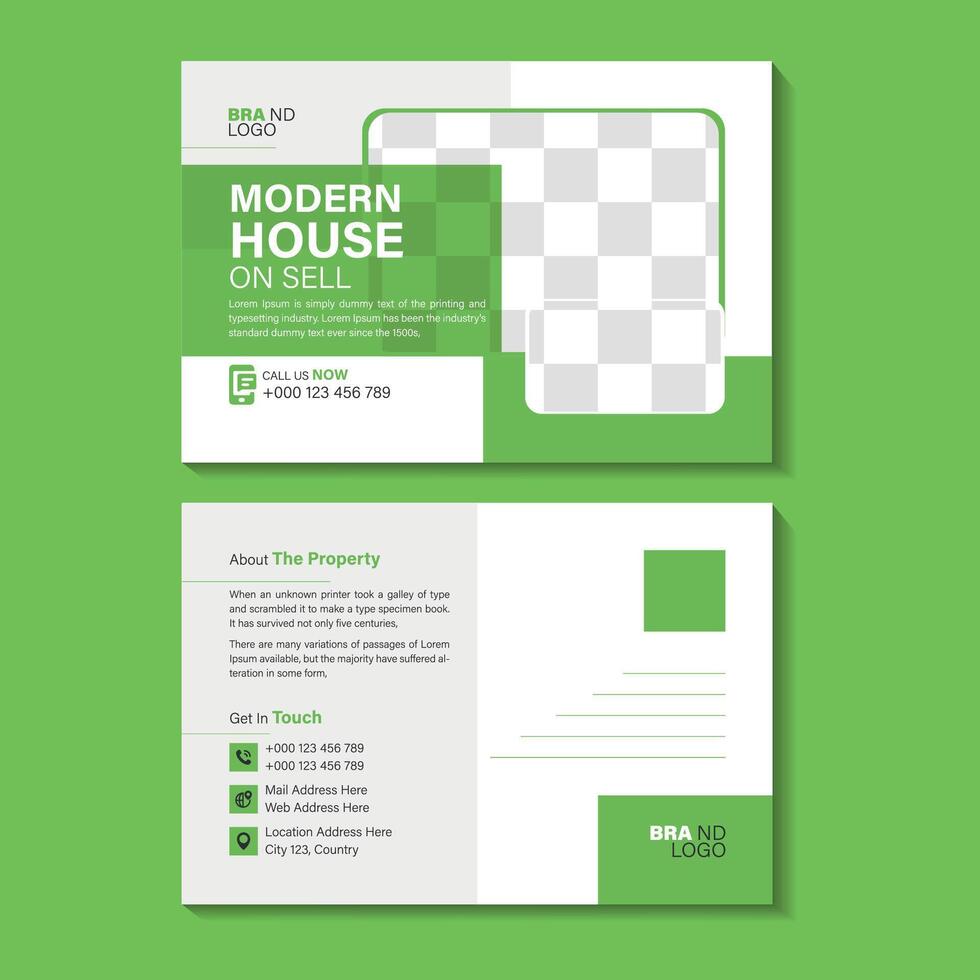 Post Card design Templates vector