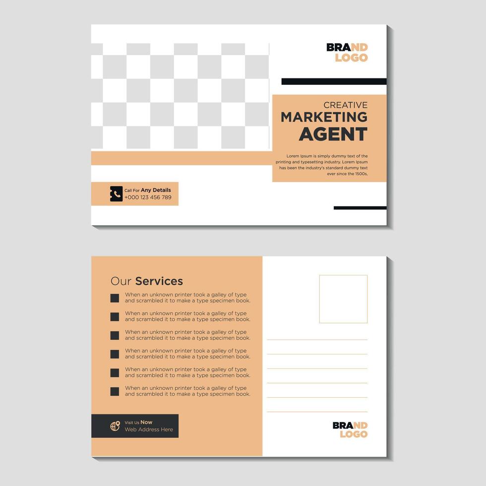 Post Card design Templates vector