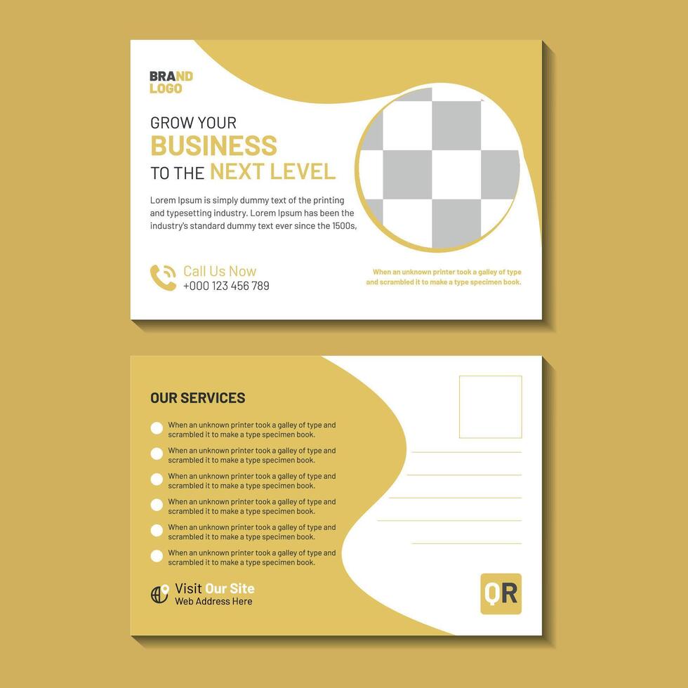 Post Card design Templates vector