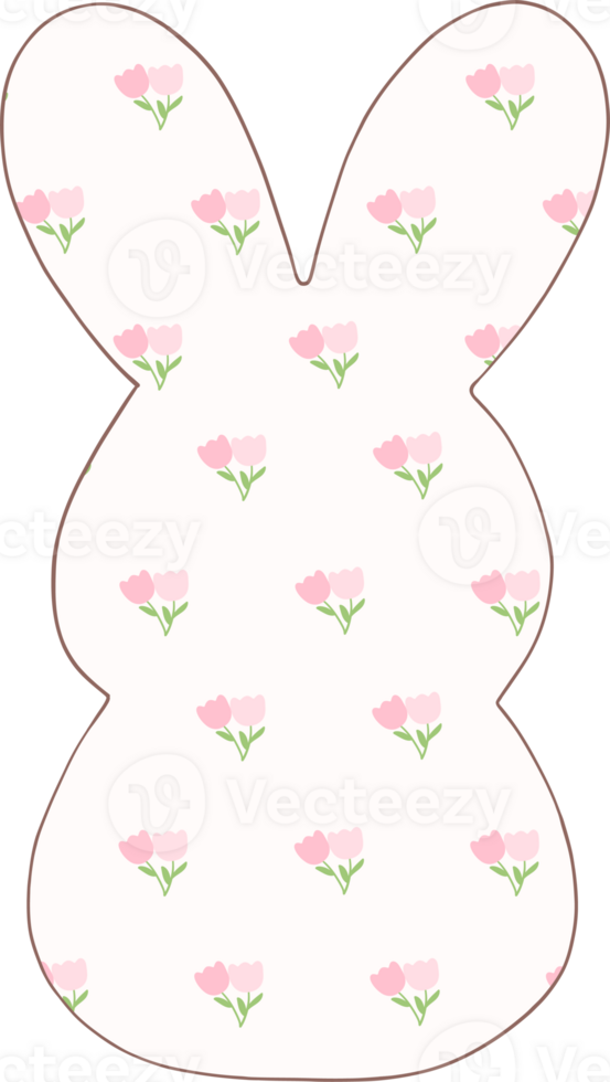 Coquette Easter Bunny peeps png