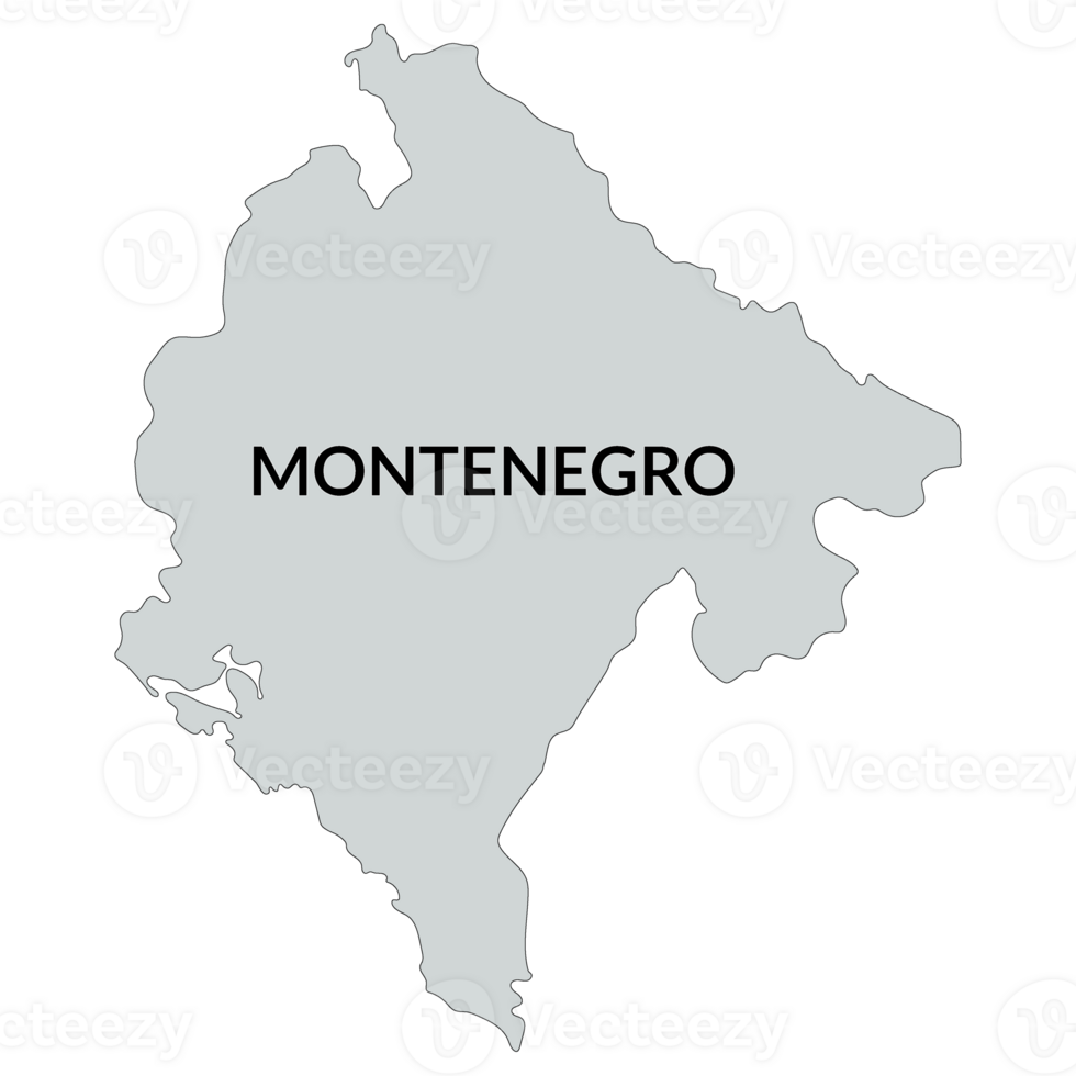 Montenegro map. Map of Montenegro png