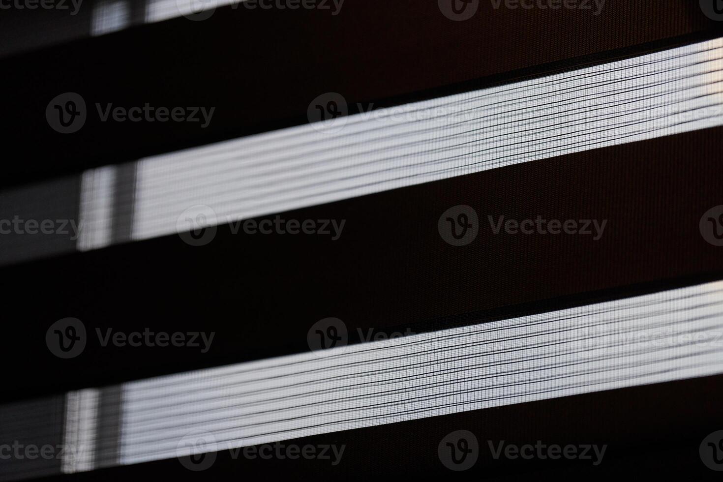 Office blinds. Modern fabric blinds. Office meeting room lighting range control. photo