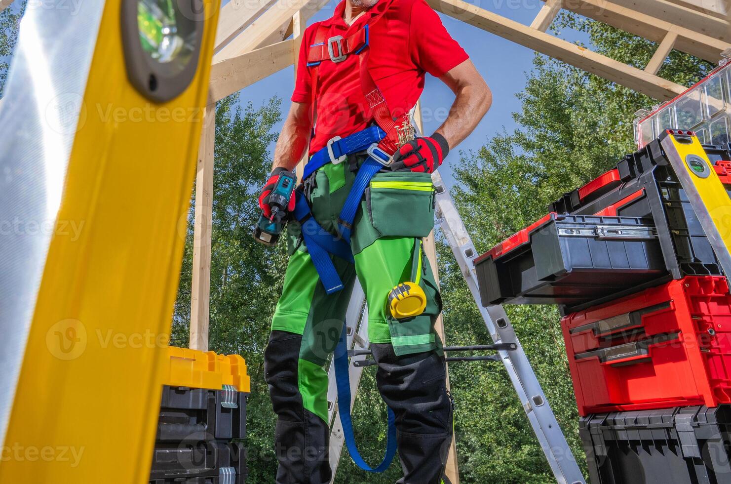 Professionally Prepared Caucasian Construction Site Contractor photo