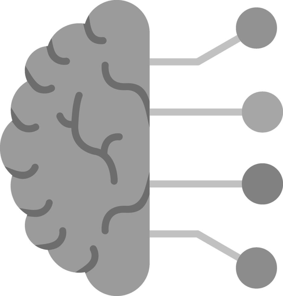 icono de vector de inteligencia artificial