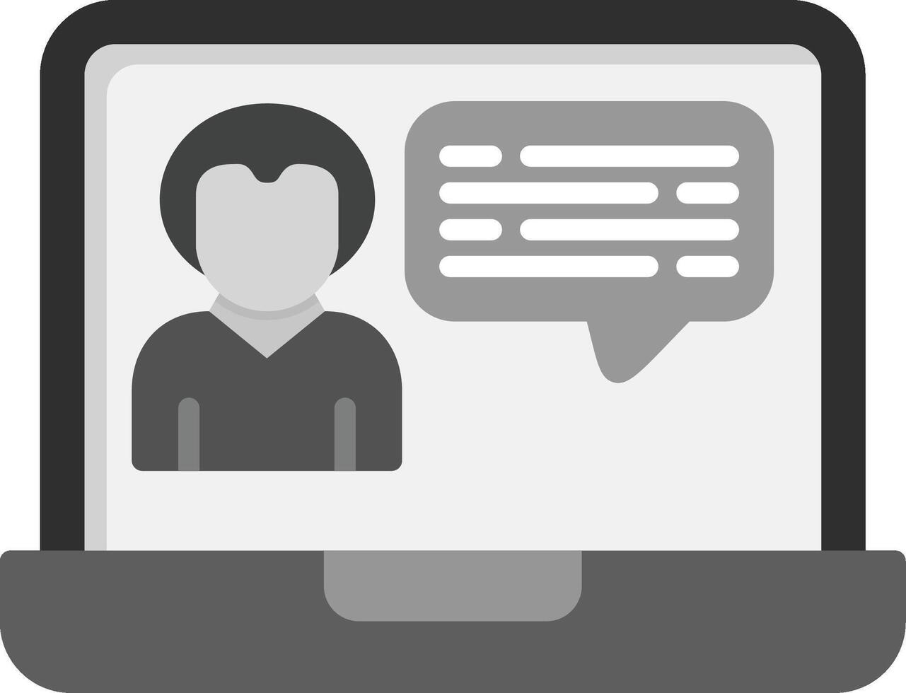 Video Call Chat Vector Icon