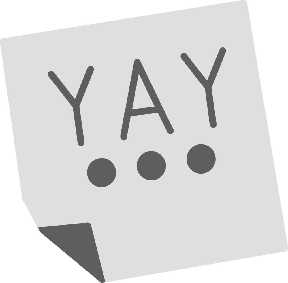 Yay Vector Icon