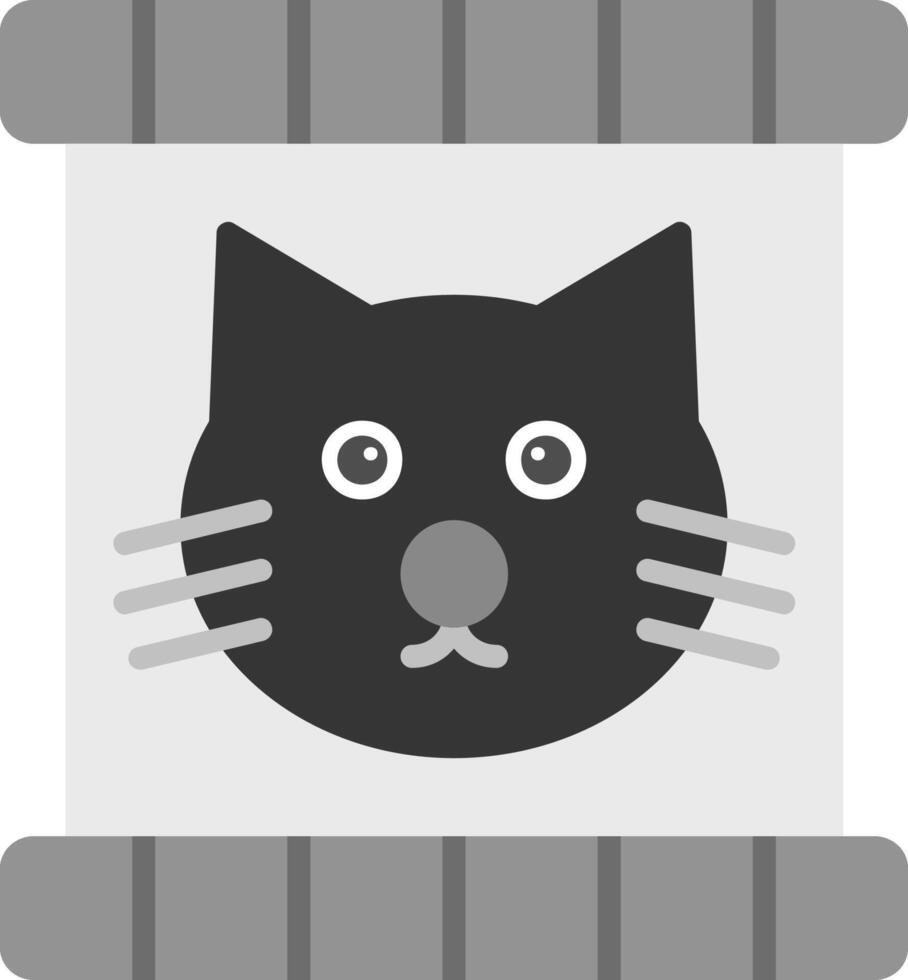 gato comida vector icono