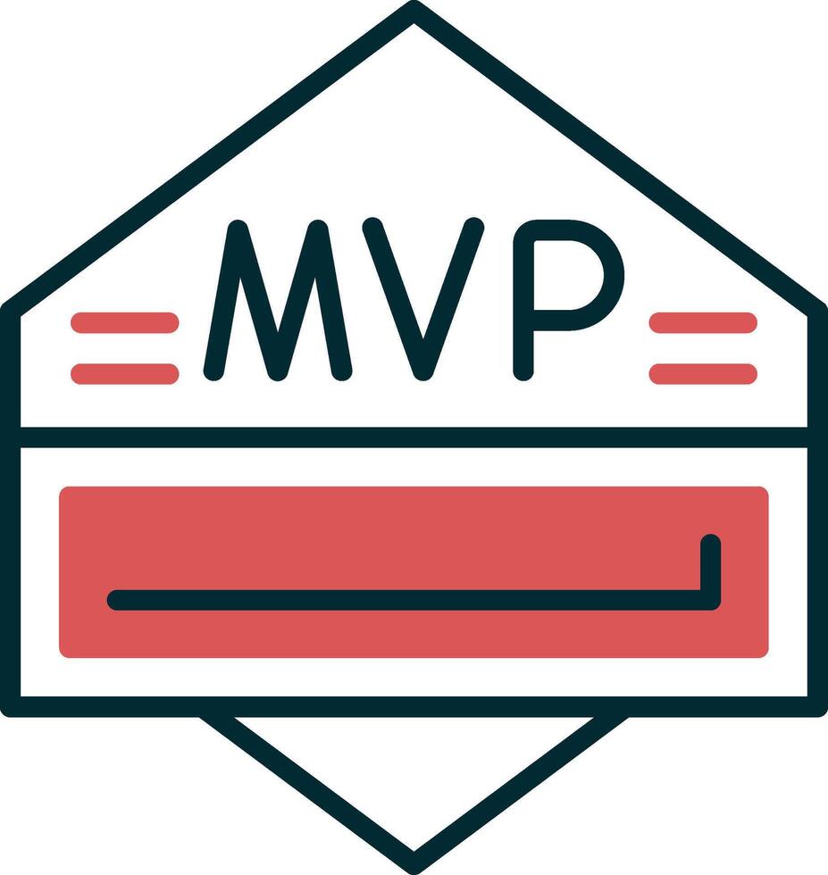 icono de vector de mvp