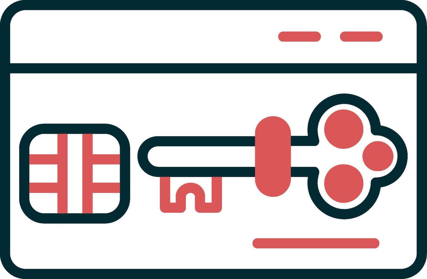 Key Card Vector Icon
