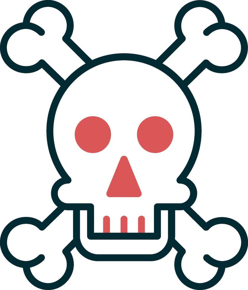 Skull And Bones Vector Icon