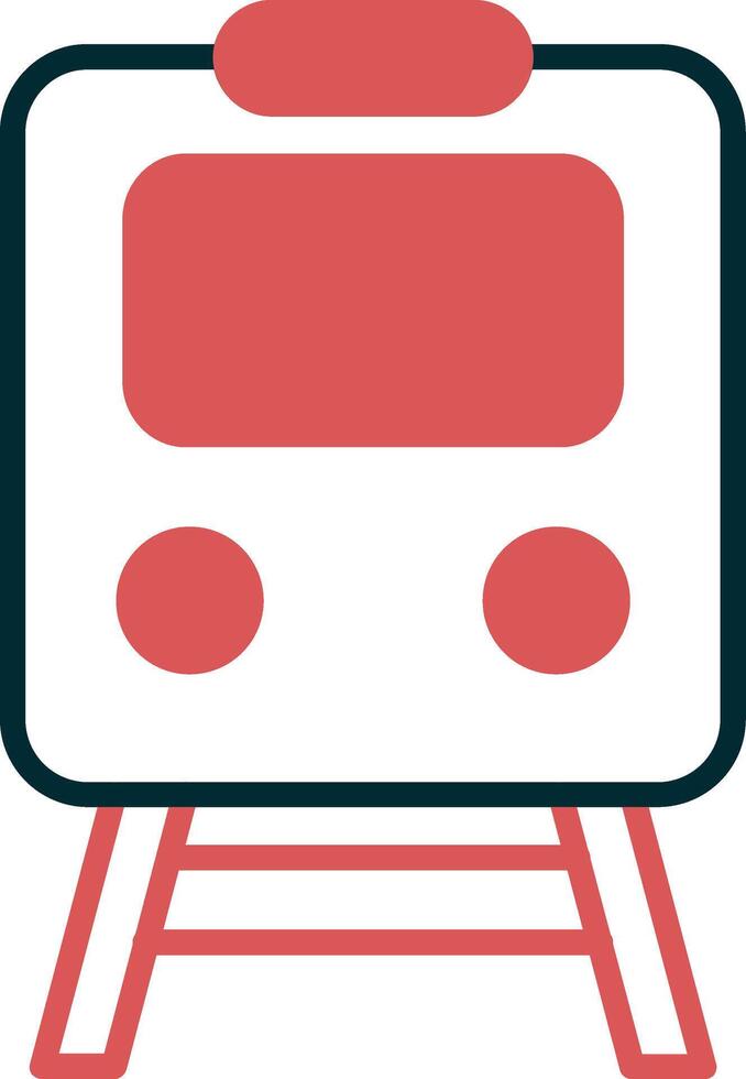 icono de vector de tren