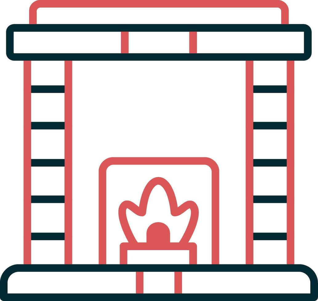 Fireplace Vector Icon