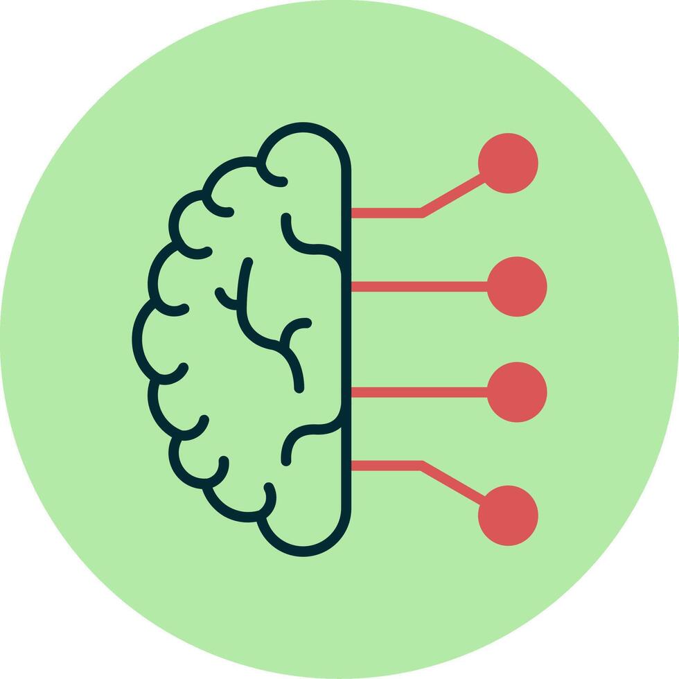 icono de vector de inteligencia artificial