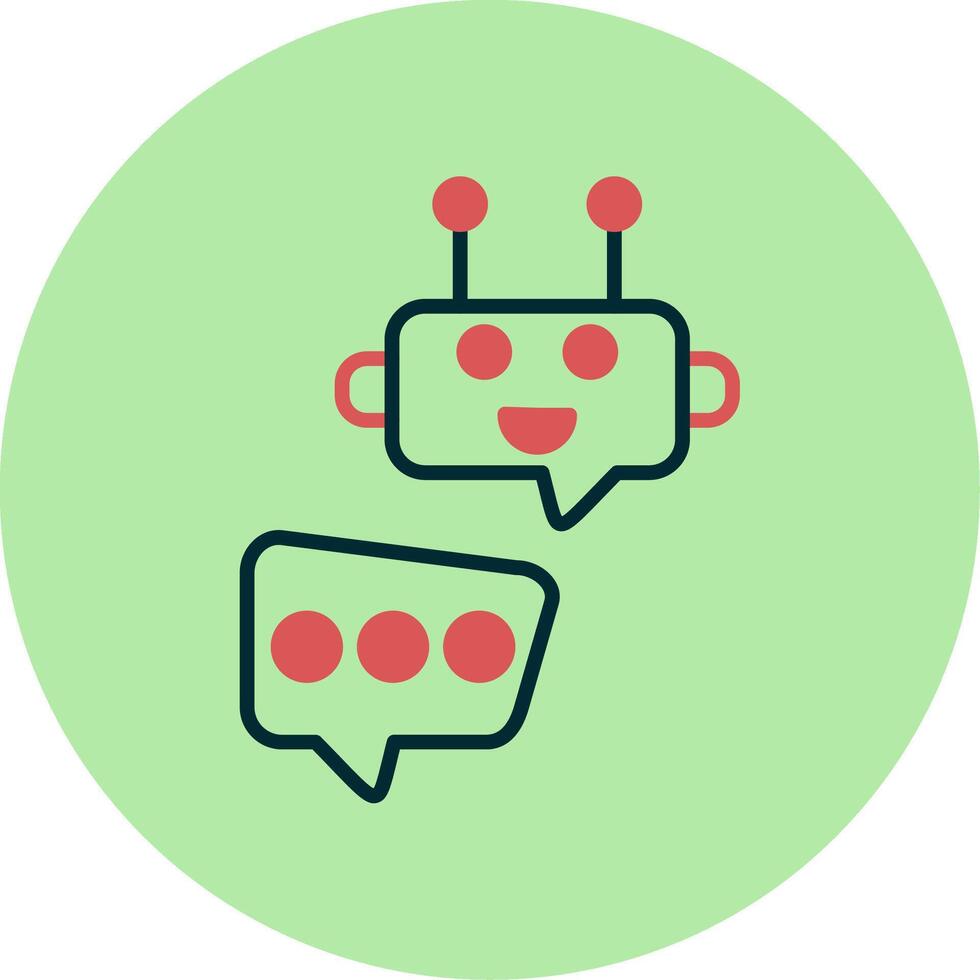 Robot Chat Vector Icon