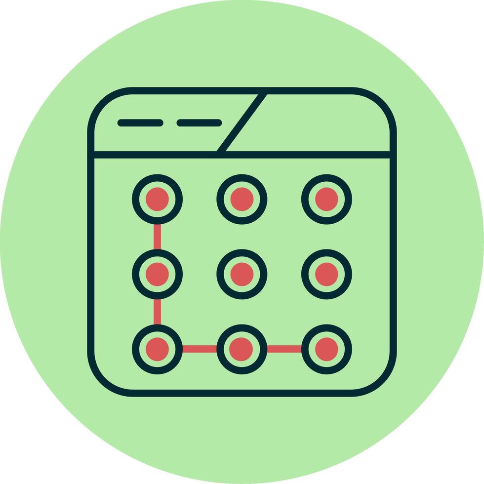 Lock Pattern Vector Icon