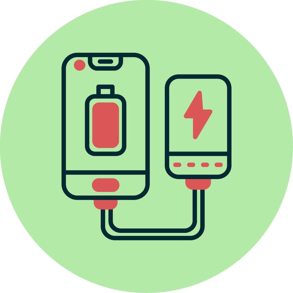 Portable Battery Vector Icon