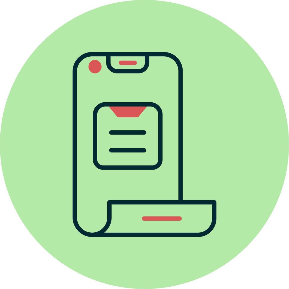 Folding Phone Vector Icon