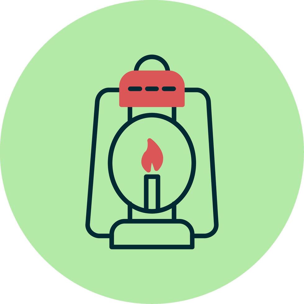 Oil Lamp Vector Icon