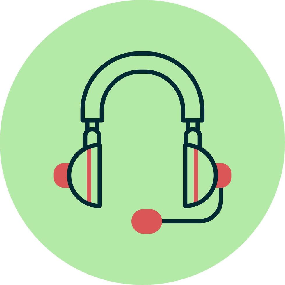 icono de vector de auriculares